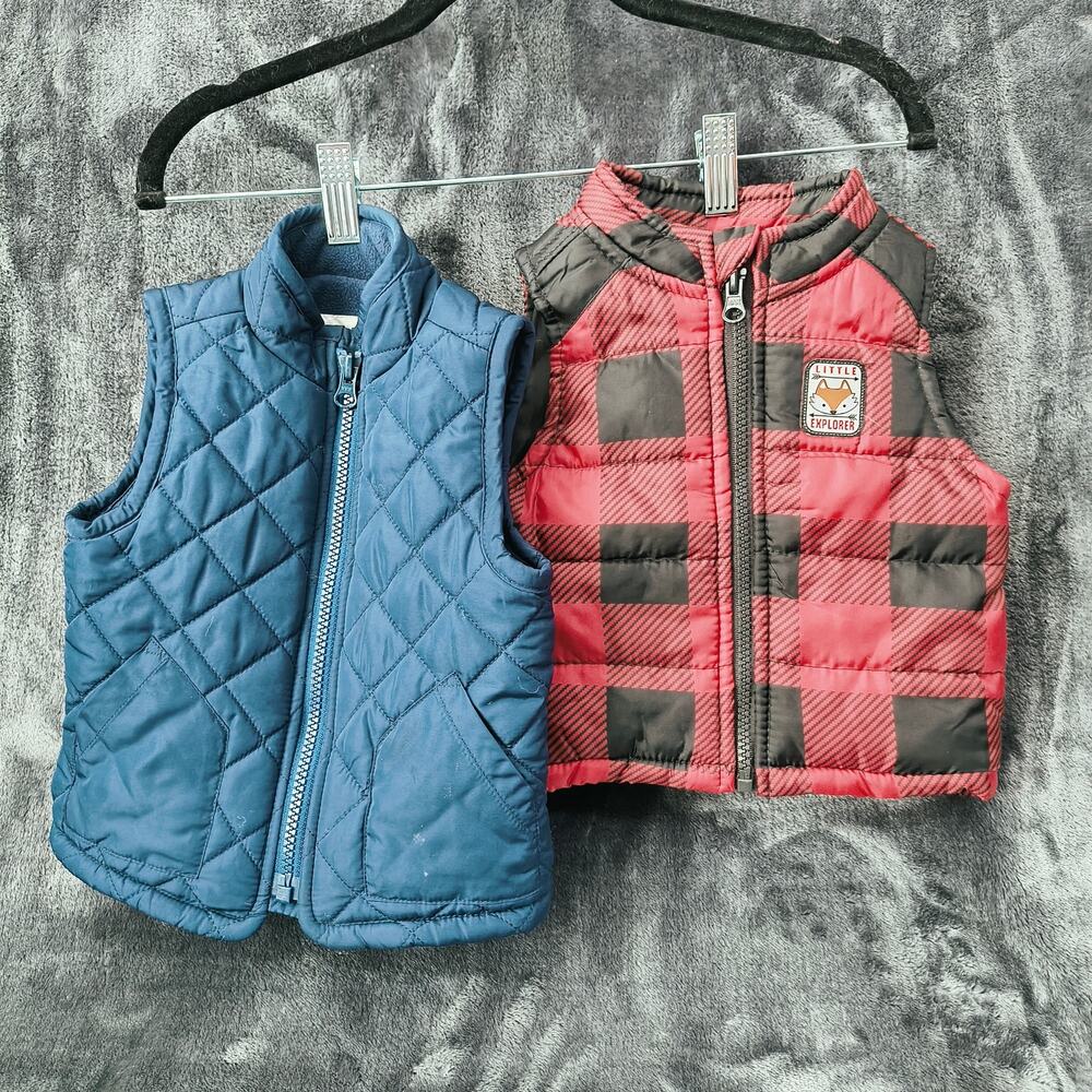 Boys Puffer Vest Set of 2